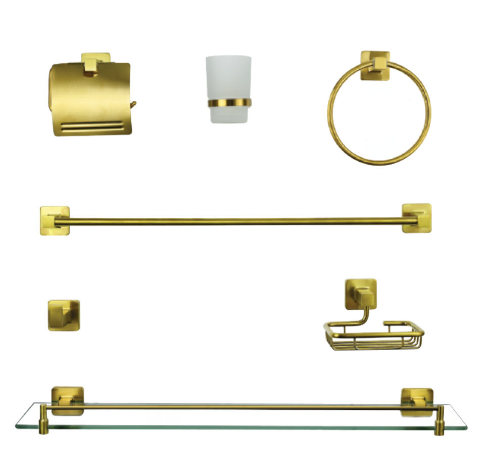 7-in-1 Premium Bathroom Accessories Set – Made in Italy, 5-Year Warranty