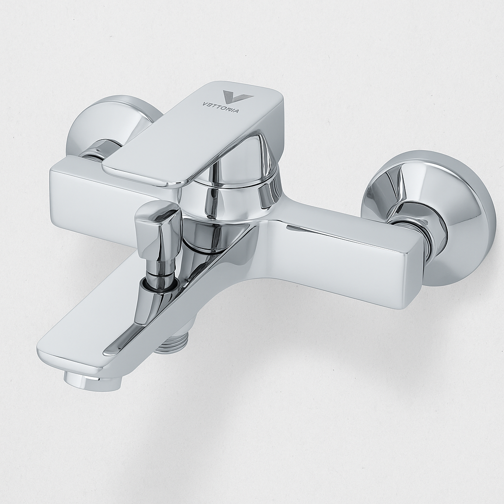Bathroy 4-in-1 Combo – Dual Shower, Shower Mixer, Basin Mixer & Shattaf – Made in Italy