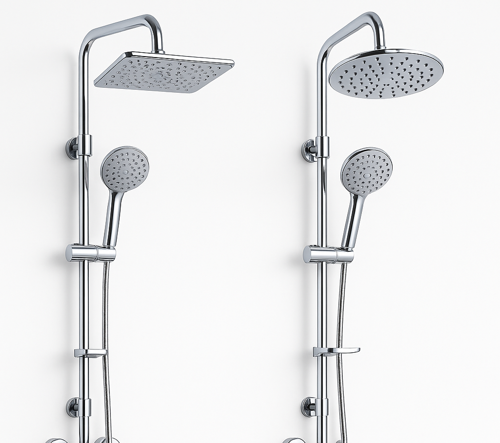 Bathroy 4-in-1 Combo – Dual Shower, Shower Mixer, Basin Mixer & Shattaf – Made in Italy
