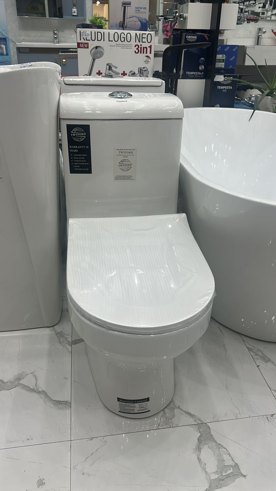 Twyford Premium Western Toilet – One Piece Design | 10-Year Warranty