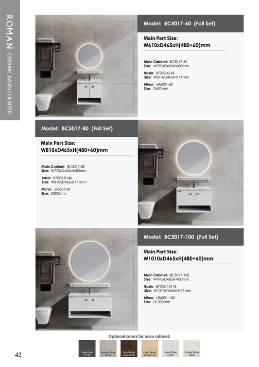 Roman UAE Brand Sintered Stone Seamless Basin Counter – Sleek & Durable