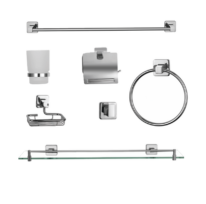 7-in-1 Premium Bathroom Accessories Set – Made in Italy, 5-Year Warranty