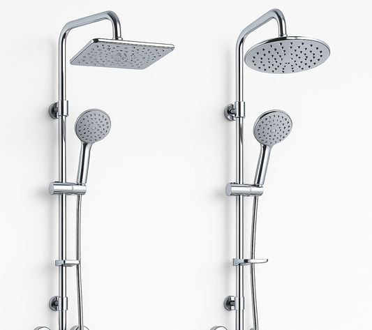 Bathroy 4-in-1 Combo – Dual Shower, Shower Mixer, Basin Mixer & Shattaf – Made in Italy