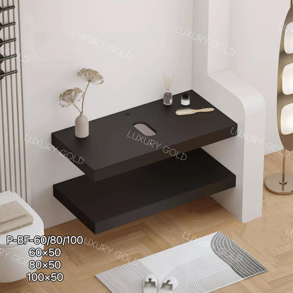 Basin Cabinet with Smart LED Mirror – 60cm, 80cm, 100cm, 120cm, 140cm – Porcelain Slab Material