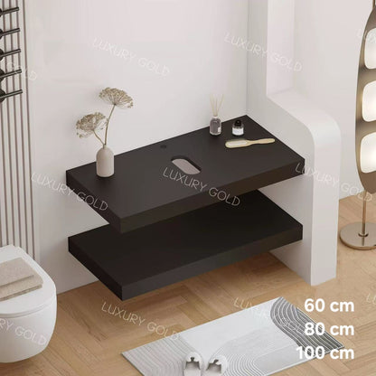 Basin Cabinet with Smart LED Mirror – 60cm, 80cm, 100cm, 120cm, 140cm – Porcelain Slab Material