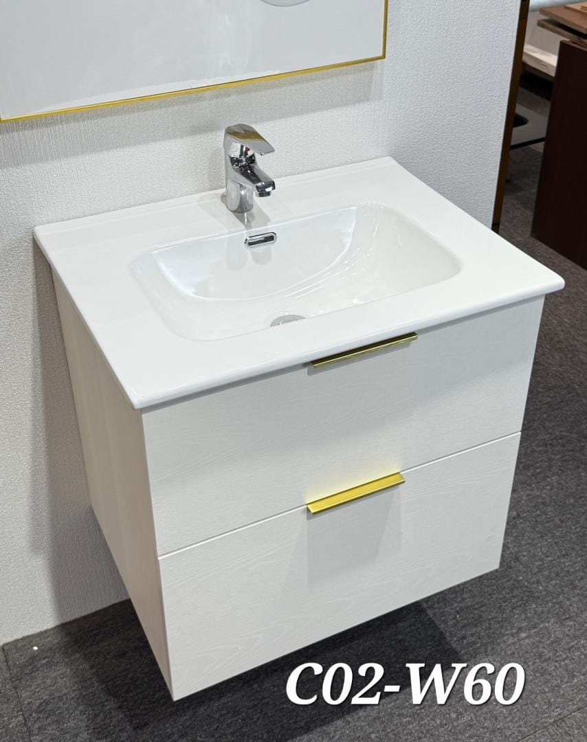 Basin Cabinet – 60cm & 80cm | Heavy Duty Wood | High Quality